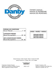 Danby DPA103B1WDB-RF Owner's Manual