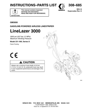 Graco LineLazer 3000 Instructions-Parts List Manual