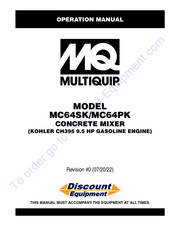 MULTIQUIP MC64SK Operation Manual