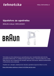 Braun MultiMix 3 HM 3100 WH Manual