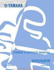 Yamaha WR250FR 2002 Owner's Service Manual