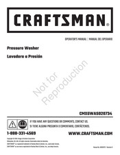 Craftsman CMXGWAS020734 Operator's Manual