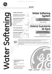 GE SmartWater GXSF18G Owner's Manual & Installation Instructions