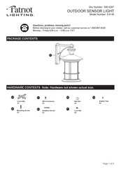 Patriot Lighting E4140 Instruction Manual