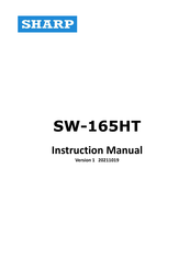 Sharp SW-165HT Instruction Manual