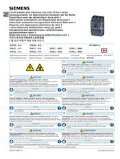 Siemens 3VA21-H 3 Series Operating Instructions Manual