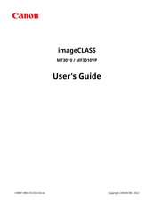Canon imageCLASS MF3010 VP User Manual