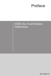 MSI X99S SLI Krait Edition Manual