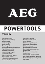 AEG SBE630 RV Original Instructions Manual