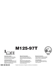 Husqvarna M125-97T Instruction Manual