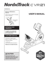 NordicTrack Commercial VR21 User Manual