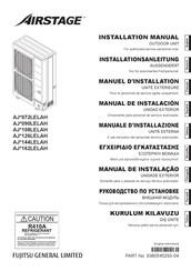 Fujitsu AIRSTAGE AJ 144LELAH Series Installation Manual