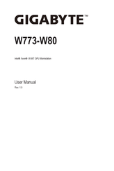 Gigabyte W773-W80 User Manual