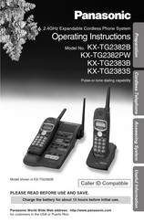 Panasonic KX-TG2382B - 2.4GHz Phone System Operating Instructions Manual