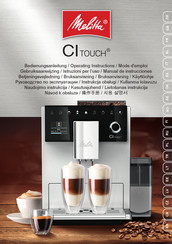 Melitta CI TOUCH F630-101 Operating Instructions Manual