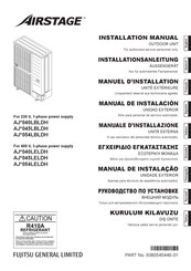 Fujitsu AirStage AJ 054LELDH Series Installation Manual