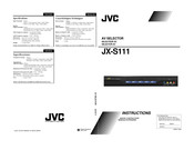 Jvc JX-S111 Instructions