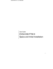 EVGA X99 User Manual
