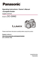 Panasonic LUMIX DC-G9M2 Operating Instructions Manual