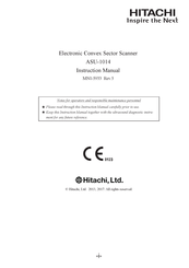 Hitachi ASU-1014 Instruction Manual