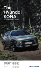 Hyundai KONA 2024 Quick Reference Manual