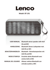 LENCO BT-191 User Manual