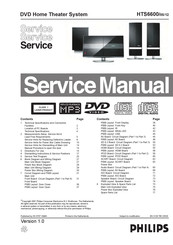 Philips HTS6600/05/12 Service Manual