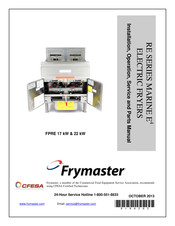 Frymaster MARINE E4 FPRE 17 kW Installation, Operation, Service, And Parts Manual