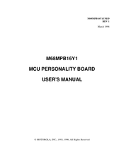 Motorola M68MPB16Y1 User Manual