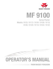 MASSEY FERGUSON MF 9100 Series Operator's Manual