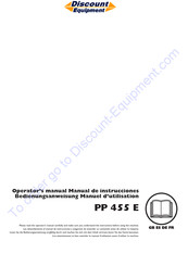Husqvarna PP 455 E Operator's Manual