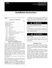 Carrier FZ4A 024 Installation Instructions Manual