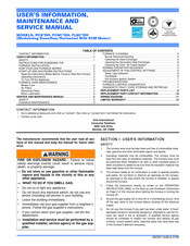 York PC9 DH Series User's Information, Maintenance And Service Manual