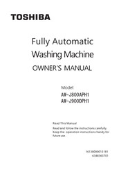 Toshiba AW-J800APH1 Owner's Manual