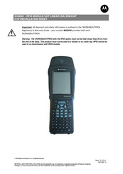 Motorola WA9901 Installation Sheet
