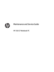 HP 250 G7 Maintenance And Service Manual