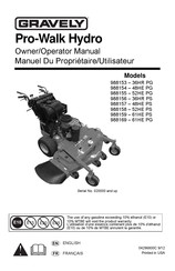 Gravely Pro-Walk Hydro 36HR PS Owner's/Operator's Manual
