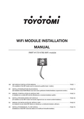 Toyotomi 17314780 Installation Manual