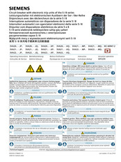 Siemens 3VA22 JP Series Operating Instructions Manual