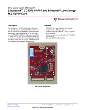 Texas Instruments M2-CC3301 User Manual
