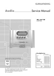Grundig MPaxx M-P 100 Service Manual