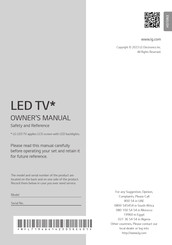 LG 65UR91006LB.AMNE Owner's Manual