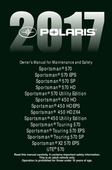 Polaris Sportsman X2 570 EPS Owner's Manual For Maintenance And Safety