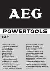 AEG BSS 14 Original Instructions Manual