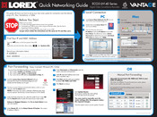 Lorex Vantage LH140 ECO3 Series Quick Networking Manual