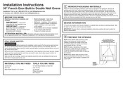 GE MONOGRAM ZTSX1FPSNSS Installation Instructions Manual