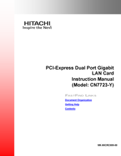 Hitachi CN7723-Y Instruction Manual