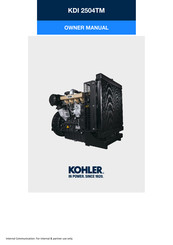 Kohler KDI 2504TM Owner's Manual