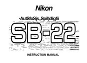 Nikon Autofocus Speedlight SB-22 Instruction Manual
