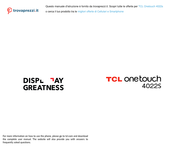 Tcl onetouch 4022S Manual